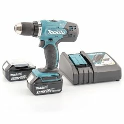 Best Pirce 👏 Perceuse-visseuse à percussion Makita 18V + 2 batteries lithium 3 Ah + Mallette 😀