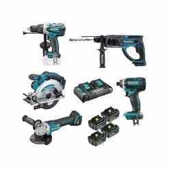 Outlet 😍 MAKITA Ensemble de 5 machines DLX5039PTJ - 18 V ✔️