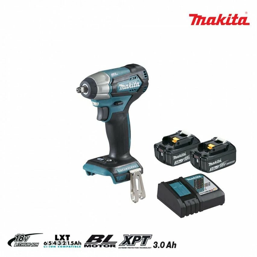 Flash Sale 🔔 Boulonneuse à chocs brushless MAKITA 18V - 2 batteries BL1830B 3.0Ah - 1 chargeur rapide DC18RC DTW180RFJ 🔥 2 Flash Sale 🔔 Boulonneuse à chocs brushless MAKITA 18V - 2 batteries BL1830B 3.0Ah - 1 chargeur rapide DC18RC DTW180RFJ 🔥 – Image 2