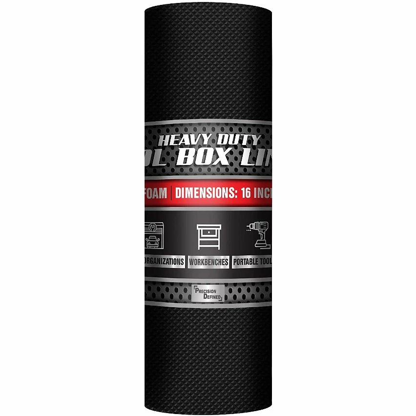 Deals 😉 Precision Defined Revêtement de boîte à outils de qualité professionnelle, 40,6 cm x 4,9 m, noir | Revêtement épais antidérapant pour étagère d'armoire 🧨 1 Deals 😉 Precision Defined Revêtement de boîte à outils de qualité professionnelle, 40,6 cm x 4,9 m, noir | Revêtement épais antidérapant pour étagère d'armoire 🧨