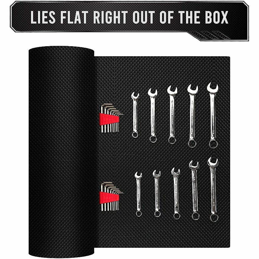 Deals 😉 Precision Defined Revêtement de boîte à outils de qualité professionnelle, 40,6 cm x 4,9 m, noir | Revêtement épais antidérapant pour étagère d'armoire 🧨 2 Deals 😉 Precision Defined Revêtement de boîte à outils de qualité professionnelle, 40,6 cm x 4,9 m, noir | Revêtement épais antidérapant pour étagère d'armoire 🧨 – Image 2