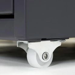 Brand new 🔔 Décoshop26 Caisson à tiroirs meuble de rangement bureau sur roulettes 69x28x41cm 5 tiroirs acier gris foncé 04_0004358 💯 -Pas Cher Facom Magasin 3000447932695 7