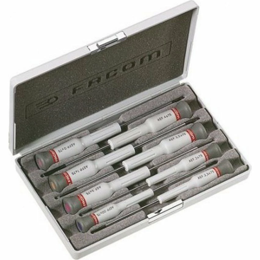 Brand new 🧨 Facom Coffret de 8 Tournevis de pécision Micro-Tech Fente Phillips Facom AEF.J3 👏 1 Brand new 🧨 Facom Coffret de 8 Tournevis de pécision Micro-Tech Fente Phillips Facom AEF.J3 👏