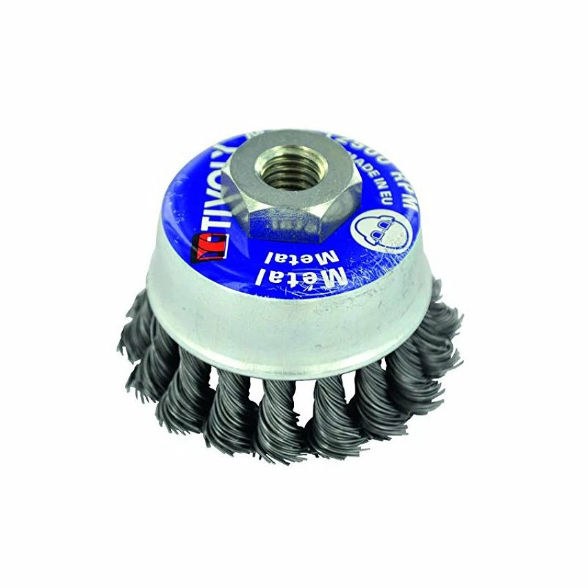 Outlet 🎁 Brosse Coupe D75mm M14 TIVOLY pour meuleuse Acier Torsadé Technic Gros Décapage Métal 😍 1 Outlet 🎁 Brosse Coupe D75mm M14 TIVOLY pour meuleuse Acier Torsadé Technic Gros Décapage Métal 😍