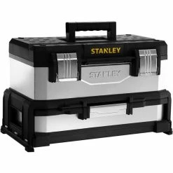 Discount ⭐ BoÃ®te a outils bimatiere galvanisÃ©e avec tiroir STANLEY - 1-95-830 - 51 cm 👏