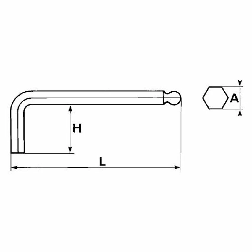 Hot Sale ✨ SAM OUTILLAGE - Clés mâles 6 pans à tête sphérique en mm - 10 mm 😀 2 Hot Sale ✨ SAM OUTILLAGE - Clés mâles 6 pans à tête sphérique en mm - 10 mm 😀 – Image 2