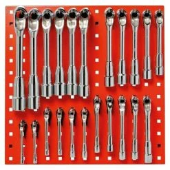 Cheapest 👍 SAM OUTILLAGE - Panneau Mural 22 Clés à pipe débouchées 6 Pans 🎉