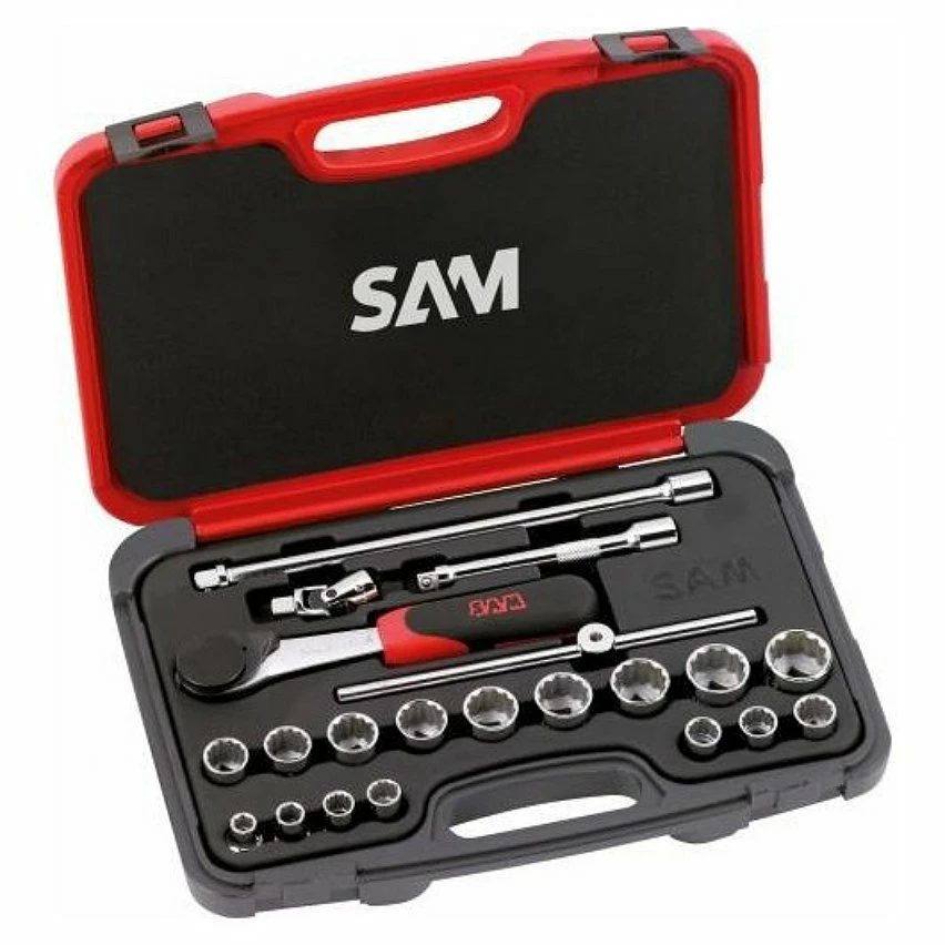 Promo ✨ SAM OUTILLAGE - Coffret 22 Outils 3/8'' 🔔 1 Promo ✨ SAM OUTILLAGE - Coffret 22 Outils 3/8'' 🔔