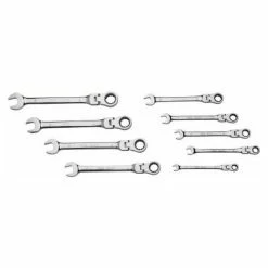 Deals 🔔 SAM OUTILLAGE - Jeu De 9 Clés Mixtes A Cliquet Articulees ⭐