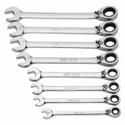 Best Pirce 👏 SAM OUTILLAGE - Jeu De 8 Clés Mixtes A Cliquet Articulees 😀