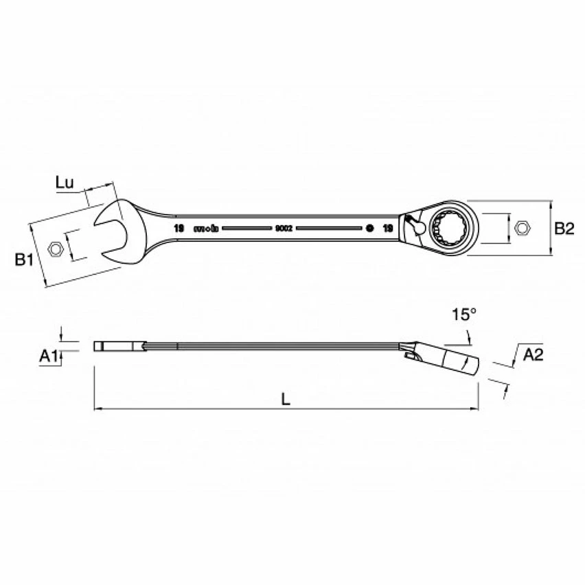 Best Sale ⭐ MOB - Clé mixte à cliquet 🛒 2 Best Sale ⭐ MOB - Clé mixte à cliquet 🛒 – Image 2
