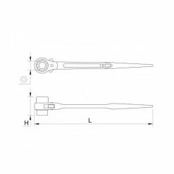 Buy 🥰 MOB - Clé de monteur à cliquet double - 315 mm 🥰 -Pas Cher Facom Magasin 3303809008077 2 1