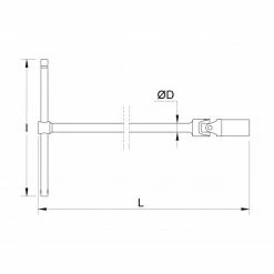 Budget ❤️ MOB - Clé à béquille à cardan de 10 à 19 mm - 13 mm 🛒 -Pas Cher Facom Magasin 3303809010988 3