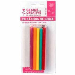 Cheapest 💯 Graine Créative RECHARGE COLLE BASSE TEMPERATURE 20 BATONS 7mm COLORIS ASSORTIS 🛒