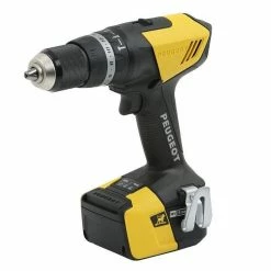 Coupon 🔔 Peugeot Outillage Peugeot - Perceuse À Percussion À Batterie 18v 2x4ah Li-ion - Energydrill-18vp40n PEUGEOT 👍