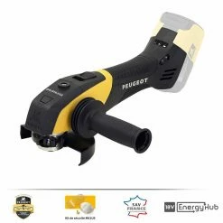 Hot Sale ⌛ Peugeot Outillage Peugeot Meuleuse D'angle - Energygrind-18vbl -18 V - Vitesse De Rotation 3000-75 PEUGEOT 💯