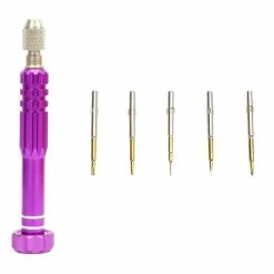 Coupon ❤️ Wewoo Tournevis Violet pour la réparation de téléphone JF-6688 5 en 1 Métal Stylo Multi-usages Set ✔️
