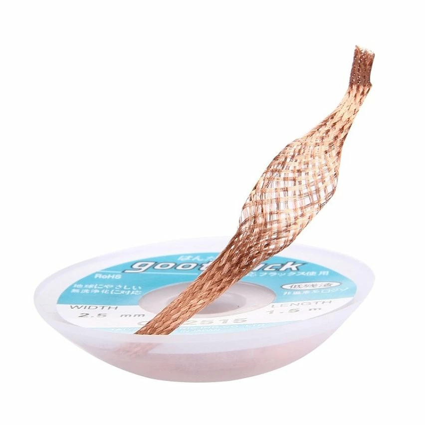 Best Sale 🎉 Wewoo Outil de soudure Mèche de Goot / à Dessouder 2515 largeur: 2.5mm, longueur: 1.5m 🎁 4 Best Sale 🎉 Wewoo Outil de soudure Mèche de Goot / à Dessouder 2515 largeur: 2.5mm, longueur: 1.5m 🎁 – Image 4