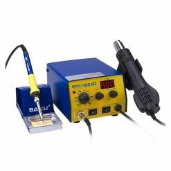 New ⭐ Wewoo Outil de soudure Affichage à LED 2 en 1 Station de soudage à souder de fer à air chaud ✨ -Pas Cher Facom Magasin 3615611250897 3 1