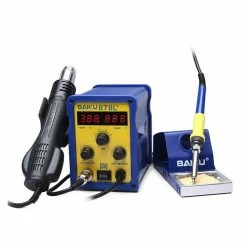 Promo 🥰 Wewoo Outil de soudure V LED Affichage 2 en 1 Air Chaud Gun Soldering Fer À Souder Station 👏