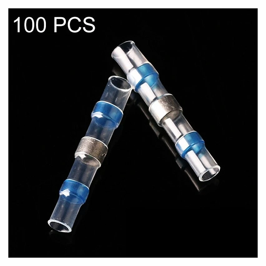 Flash Sale ✨ Wewoo 100 PCS AWG16-14 Connecteurs de fils de bout à bout thermo-rétractables avec joint d'étanchéité 1,5-2,5 mm Bleu à souder manchon (bleu) ❤️ 1 Flash Sale ✨ Wewoo 100 PCS AWG16-14 Connecteurs de fils de bout à bout thermo-rétractables avec joint d'étanchéité 1,5-2,5 mm Bleu à souder manchon (bleu) ❤️