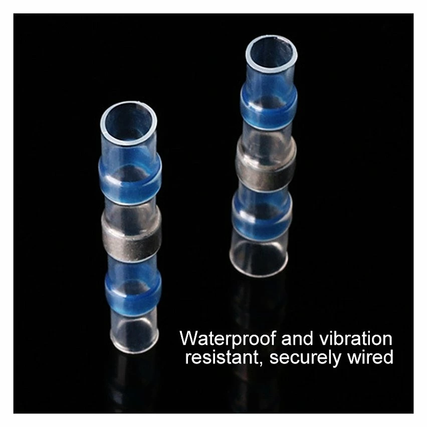 Flash Sale ✨ Wewoo 100 PCS AWG16-14 Connecteurs de fils de bout à bout thermo-rétractables avec joint d'étanchéité 1,5-2,5 mm Bleu à souder manchon (bleu) ❤️ 3 Flash Sale ✨ Wewoo 100 PCS AWG16-14 Connecteurs de fils de bout à bout thermo-rétractables avec joint d'étanchéité 1,5-2,5 mm Bleu à souder manchon (bleu) ❤️ – Image 3