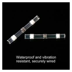 Coupon 👍 Wewoo 100 PCS AWG26-24 Connecteurs de fil bout à bout, thermorétractables, étanches, scellés, blanc Bornes à souder (Blanc) 😉 -Pas Cher Facom Magasin 3615612129581 3