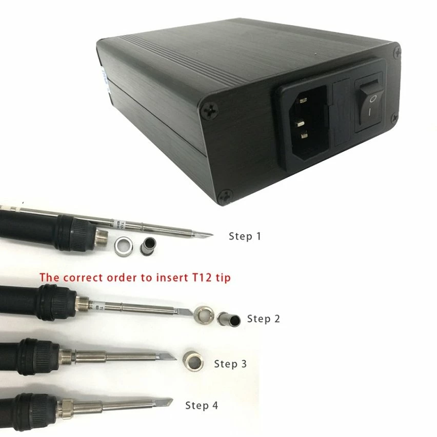 New 🌟 Wewoo MINI T12-951 LED Station de soudage, outil de soudage portable, fer à souder électronique 😉 6 New 🌟 Wewoo MINI T12-951 LED Station de soudage, outil de soudage portable, fer à souder électronique 😉 – Image 6