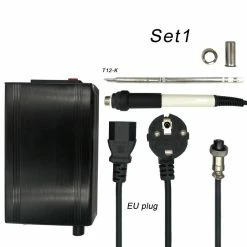 New 🌟 Wewoo MINI T12-951 LED Station de soudage, outil de soudage portable, fer à souder électronique 😉 13 New 🌟 Wewoo MINI T12-951 LED Station de soudage, outil de soudage portable, fer à souder électronique 😉 -Pas Cher Facom Magasin 3615612595805 7