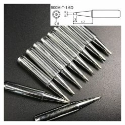 Brand new ❤️ Wewoo 10 pointes de fer à souder électrique sans plomb, type D moyen, PCS 900M-T-1.6D 🎁