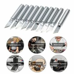 Wholesale 🛒 Wewoo 10 pointes de fer à souder électrique sans plomb pour mèches à outils PCS 900M-TK ✔️ -Pas Cher Facom Magasin 3615612595973 4