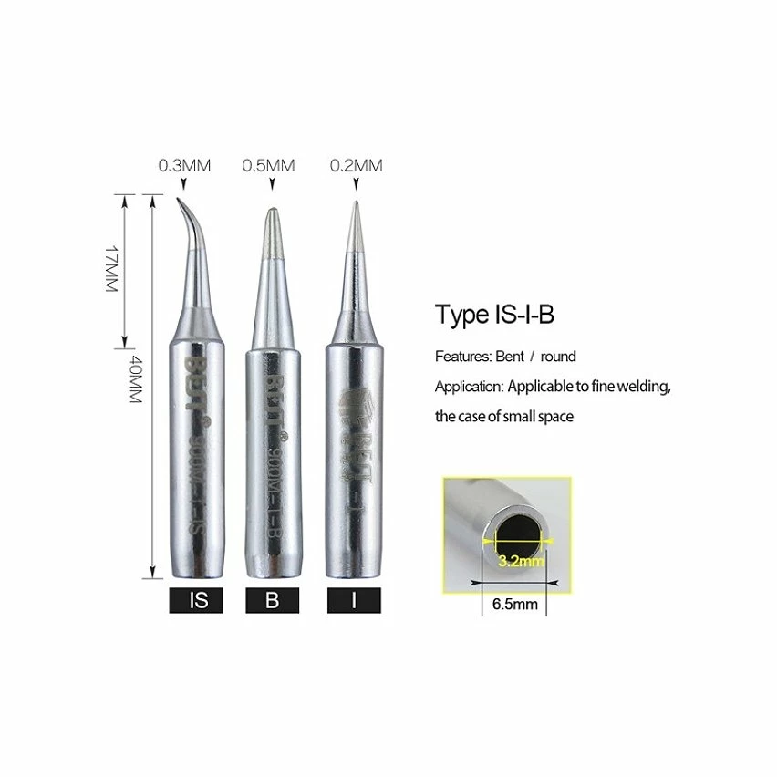 Best Sale 🤩 Wewoo Pointe de fer à souder Tête de contact pour soudure de la série sans plomb de la panne 900M-TB 😍 2 Best Sale 🤩 Wewoo Pointe de fer à souder Tête de contact pour soudure de la série sans plomb de la panne 900M-TB 😍 – Image 2