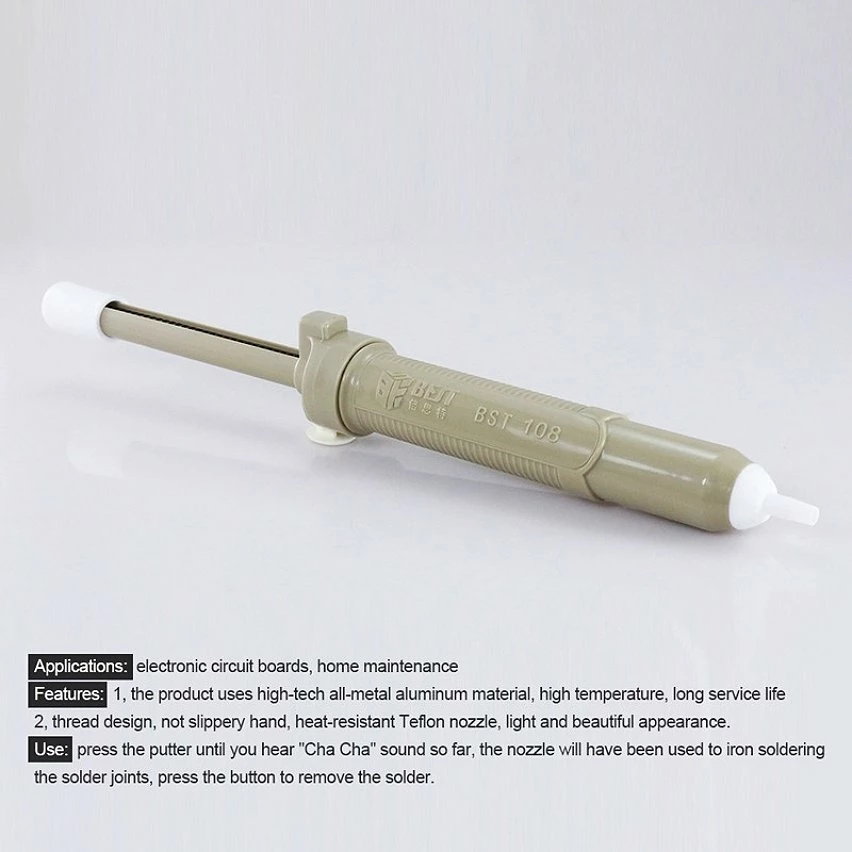 Flash Sale đ Wewoo Pompe Ă dessouder BEST-108 d'aspiration en aluminium et mĂ©tal Noir â 5 Flash Sale đ Wewoo Pompe Ă dessouder BEST-108 d'aspiration en aluminium et mĂ©tal Noir â â Image 5