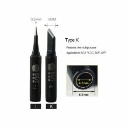 Cheap ✔️ Wewoo Pointe de fer à souder Tête de contact A-900M-TKsérie A sans souduresérie 10 plombsérie PCS 🤩 -Pas Cher Facom Magasin 3615612935403 3 1