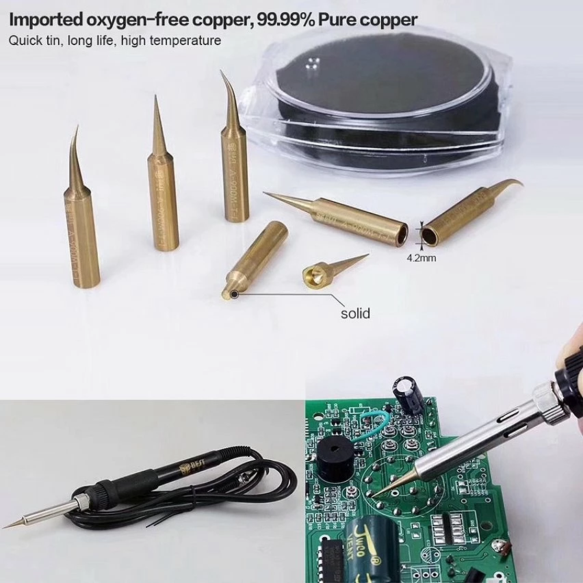 Buy ✔️ Wewoo Pointe de fer à souder de à à basse température à base de cuivre pur 10 PCS BEST 🧨 7 Buy ✔️ Wewoo Pointe de fer à souder de à à basse température à base de cuivre pur 10 PCS BEST 🧨 – Image 7