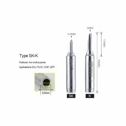 Discount ✔️ Wewoo Pointe de fer à souder 10 Tête de contact 900M-TK pour point de souduresérie sans plomb PCS BEST 😉 5 Discount ✔️ Wewoo Pointe de fer à souder 10 Tête de contact 900M-TK pour point de souduresérie sans plomb PCS BEST 😉 -Pas Cher Facom Magasin 3615612968234 3 1