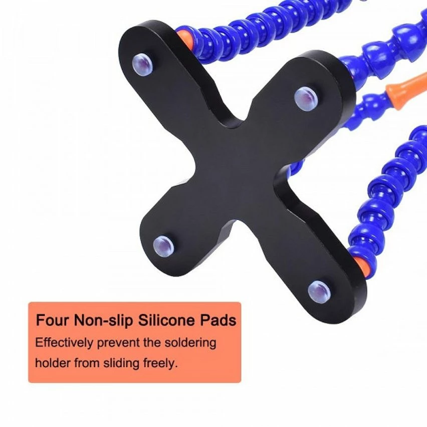 Best deal 😍 Wewoo USB LED 3X lunettes loupe lampe bricolage soudure troisième main bras flexibles aidant support titulaire réparation outil bleu ✔️ 4 Best deal 😍 Wewoo USB LED 3X lunettes loupe lampe bricolage soudure troisième main bras flexibles aidant support titulaire réparation outil bleu ✔️ – Image 4