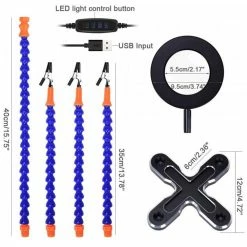Best deal 😍 Wewoo USB LED 3X lunettes loupe lampe bricolage soudure troisième main bras flexibles aidant support titulaire réparation outil bleu ✔️ 13 Best deal 😍 Wewoo USB LED 3X lunettes loupe lampe bricolage soudure troisième main bras flexibles aidant support titulaire réparation outil bleu ✔️ -Pas Cher Facom Magasin 3615613253087 7
