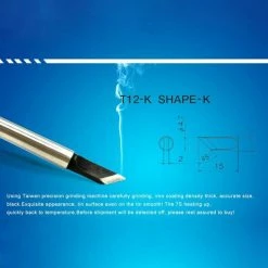 Deals 💯 Wewoo Pointe de fer à souder T12-K de à sans plombnoir 🎉 11 Deals 💯 Wewoo Pointe de fer à souder T12-K de à sans plombnoir 🎉 -Pas Cher Facom Magasin 3615613792951 5