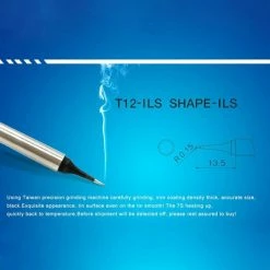 Best Sale 🔔 Wewoo Pointe de fer à souder T12-ILS de à sans plombsoudage noir 🛒 -Pas Cher Facom Magasin 3615613793019 5