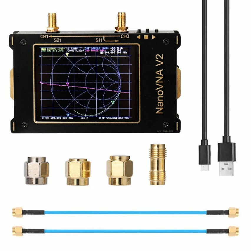 Top 10 🔥 Wewoo 3.2 pouces 3G SAA-2 NanoVNA V2 analyseur de réseau vectoriel numérique Nano VNA testeur MF HF VHF UHF USB analyseur d'antenne logique ❤️ 1 Top 10 🔥 Wewoo 3.2 pouces 3G SAA-2 NanoVNA V2 analyseur de réseau vectoriel numérique Nano VNA testeur MF HF VHF UHF USB analyseur d'antenne logique ❤️