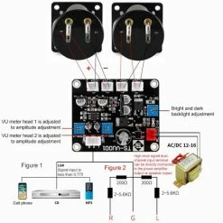Brand new ⌛ Wewoo TR-35W VU mètre amplificateur de puissance ampli DB Table niveau Audio compteur de tête compteur de pression acoustique 🧨 -Pas Cher Facom Magasin 3615614816748 5