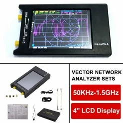 New 😍 Wewoo NanoVNA-H4 Écran LCD à vue complète de 4 pouces 50Khz-1.5Ghz VNA HF VHF UHF UV Analyseur de réseau vectoriel ⌛ -Pas Cher Facom Magasin 3615614816779 4