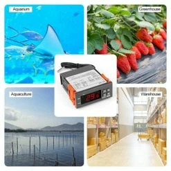 New ❤️ Wewoo STC-1000 Aquarium Incubation Fruits de mer Machine Électronique Numéro Microordinateur Contrôleur de Température Commutateur (12V) 😀 -Pas Cher Facom Magasin 3615614816786 6