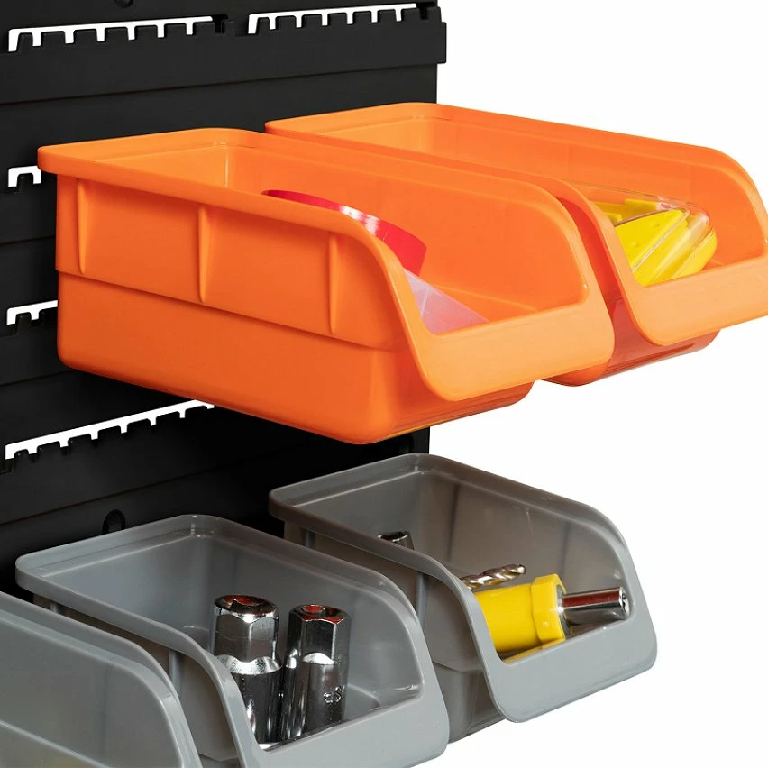 Hot Sale ⌛ IDMARKET Kit de rangement mural 45 pièces panneau perforé et porte-outils 🧨 3 Hot Sale ⌛ IDMARKET Kit de rangement mural 45 pièces panneau perforé et porte-outils 🧨 – Image 3