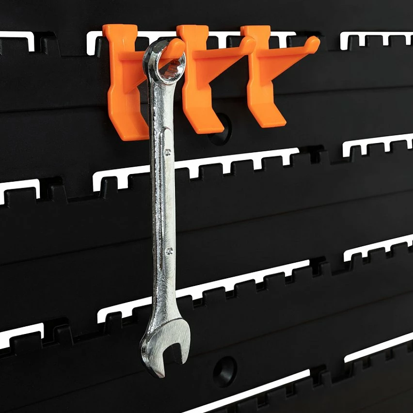 Hot Sale ⌛ IDMARKET Kit de rangement mural 45 pièces panneau perforé et porte-outils 🧨 4 Hot Sale ⌛ IDMARKET Kit de rangement mural 45 pièces panneau perforé et porte-outils 🧨 – Image 4
