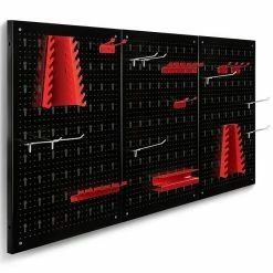 Coupon ❤️ IDMARKET Panneau mural perforé en acier 120 x 60 cm porte-outils avec 17 accessoires ⌛ 9 Coupon ❤️ IDMARKET Panneau mural perforé en acier 120 x 60 cm porte-outils avec 17 accessoires ⌛ -Pas Cher Facom Magasin 3662897032709 3