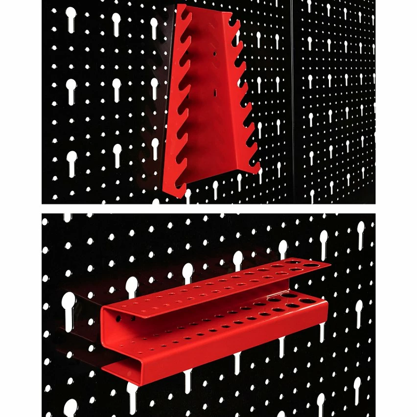 Coupon ❤️ IDMARKET Panneau mural perforé en acier 120 x 60 cm porte-outils avec 17 accessoires ⌛ 5 Coupon ❤️ IDMARKET Panneau mural perforé en acier 120 x 60 cm porte-outils avec 17 accessoires ⌛ – Image 5