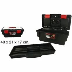 Wholesale 🌟 Sans marque Caisse a outil boite de peche 40 x 21 x 17 cm malette vide 😀