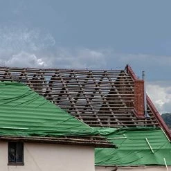 Coupon 😀 TECPLAST Bâche Toiture 8x12 m 250TO Verte et Marron - Haute Performance - Bâche d'étanchéité pour Couvreur et Charpentier 😀 -Pas Cher Facom Magasin 3663936004800 5 2